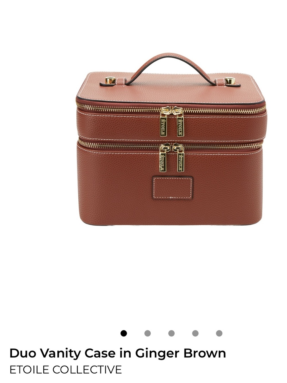 Etoile Duo Vanity Case - Ginger Brown